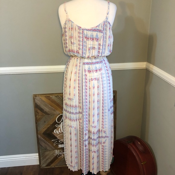 American Rag Pleated Long Floral Dress - Picture 5 of 7
